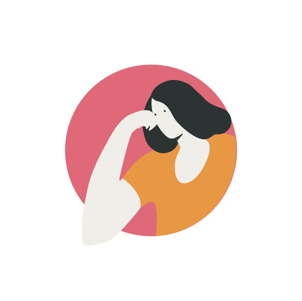 Illustration of a person in a circle